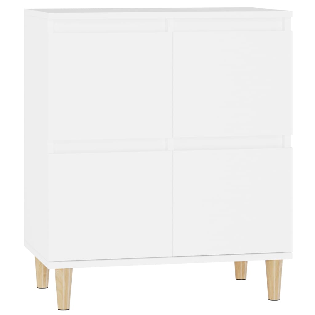 vidaXL Dressoir 60x35x70 cm bewerkt hout wit - Aashly