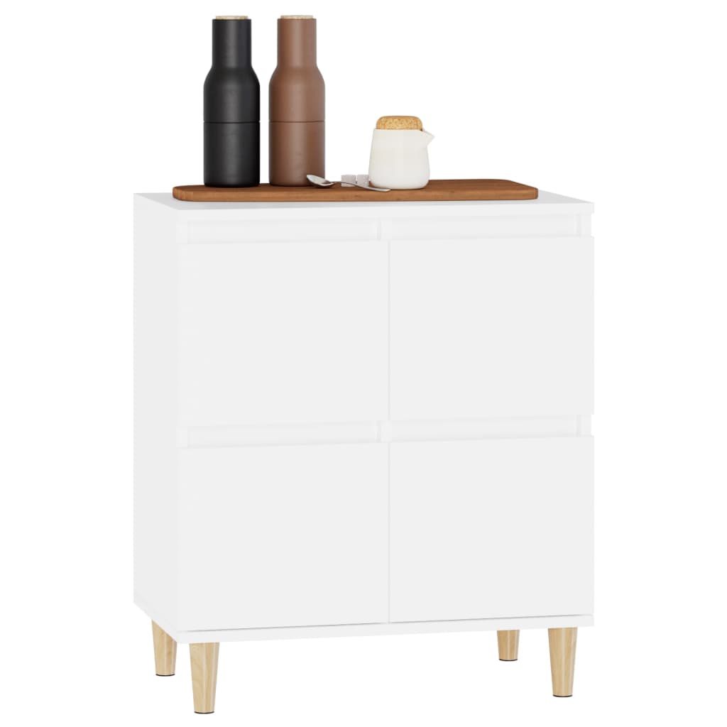 vidaXL Dressoir 60x35x70 cm bewerkt hout wit - Aashly