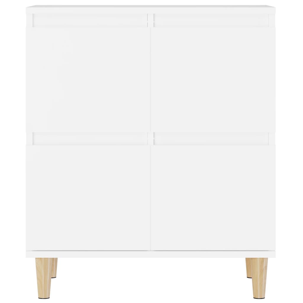 vidaXL Dressoir 60x35x70 cm bewerkt hout wit - Aashly
