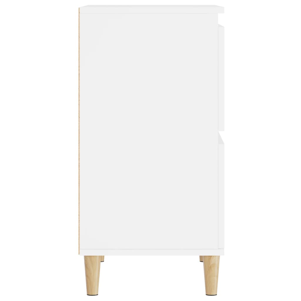 vidaXL Dressoir 60x35x70 cm bewerkt hout wit - Aashly