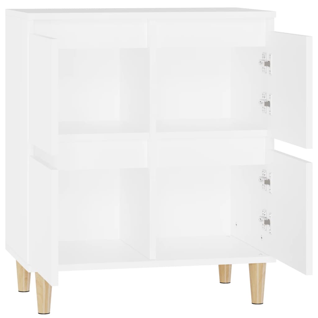 vidaXL Dressoir 60x35x70 cm bewerkt hout wit - Aashly