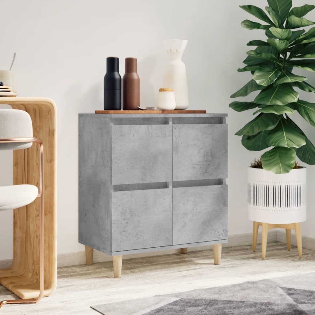 vidaXL Dressoir 60x35x70 cm bewerkt hout wit - Aashly