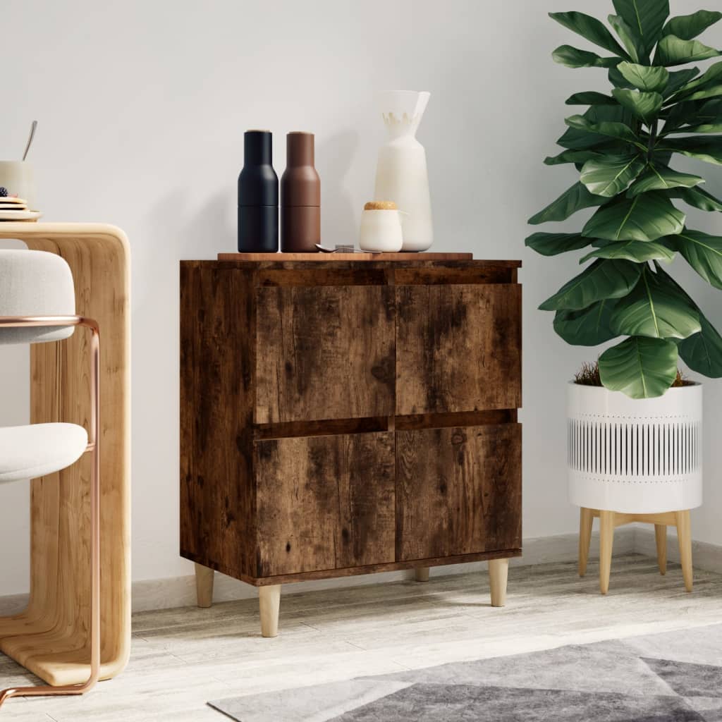 vidaXL Dressoir 60x35x70 cm bewerkt hout wit - Aashly