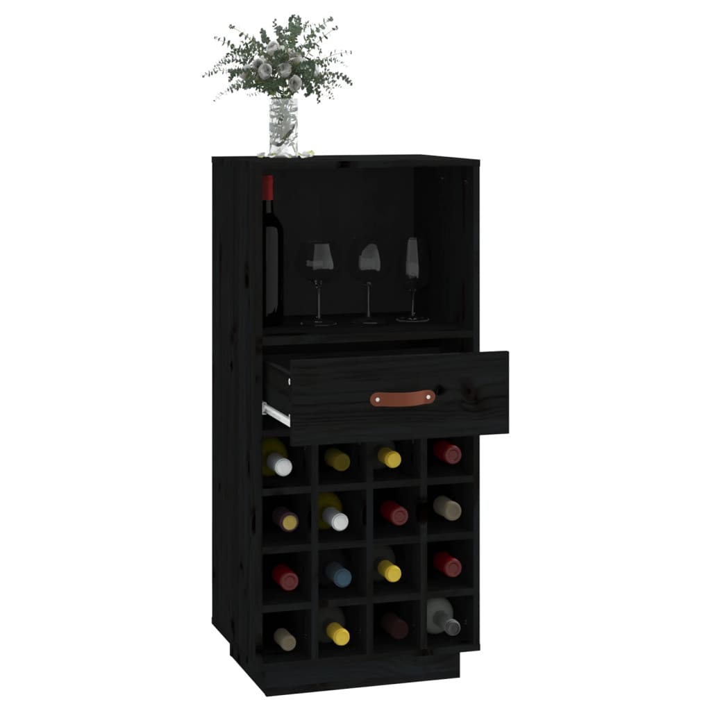 vidaXL Wine Cabinet 45x34x100 cm Solid Pinewood