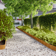 vidaXL Graskanten 20 st 25x103 cm flexibel weervast staal - Aashly