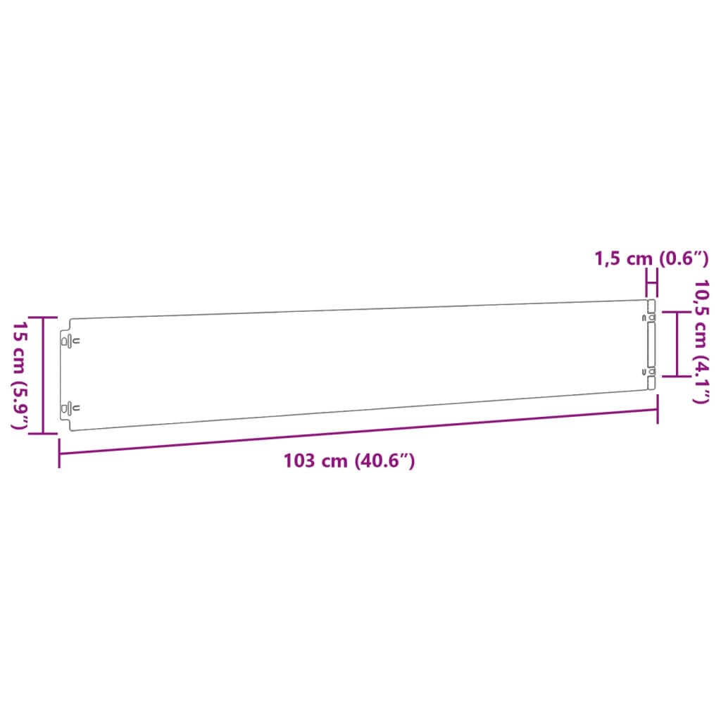 vidaXL Graskanten 20 st 25x103 cm flexibel weervast staal - Aashly