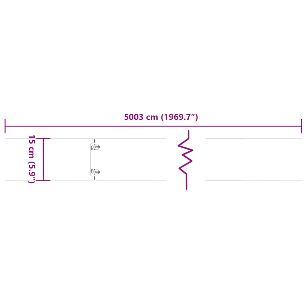 vidaXL Graskanten 20 st 25x103 cm flexibel weervast staal - Aashly