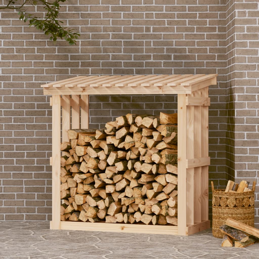 vidaXL Haardhoutrek 108x64,5x109 cm massief grenenhout - Aashly