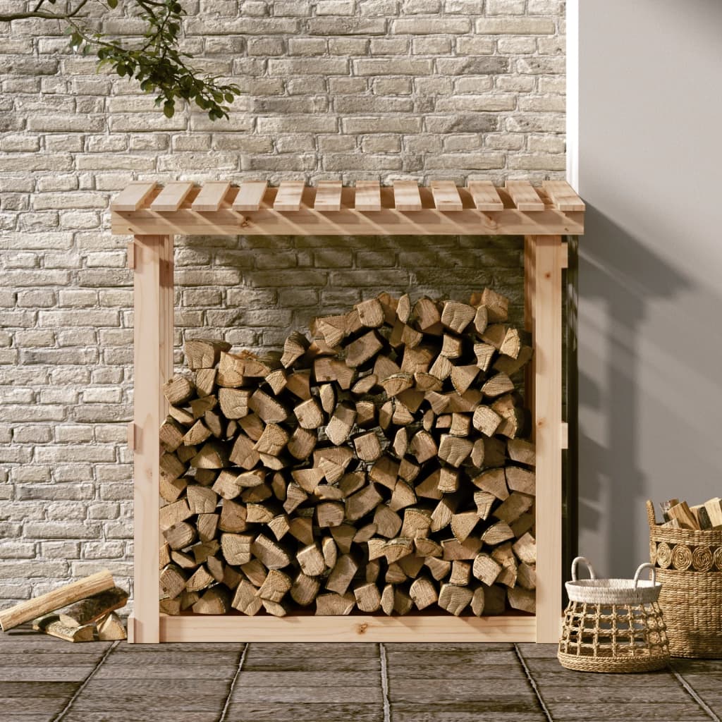 vidaXL Haardhoutrek 108x64,5x109 cm massief grenenhout - Aashly