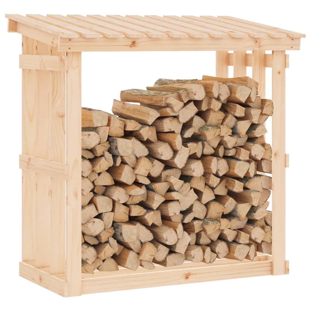 vidaXL Haardhoutrek 108x64,5x109 cm massief grenenhout - Aashly