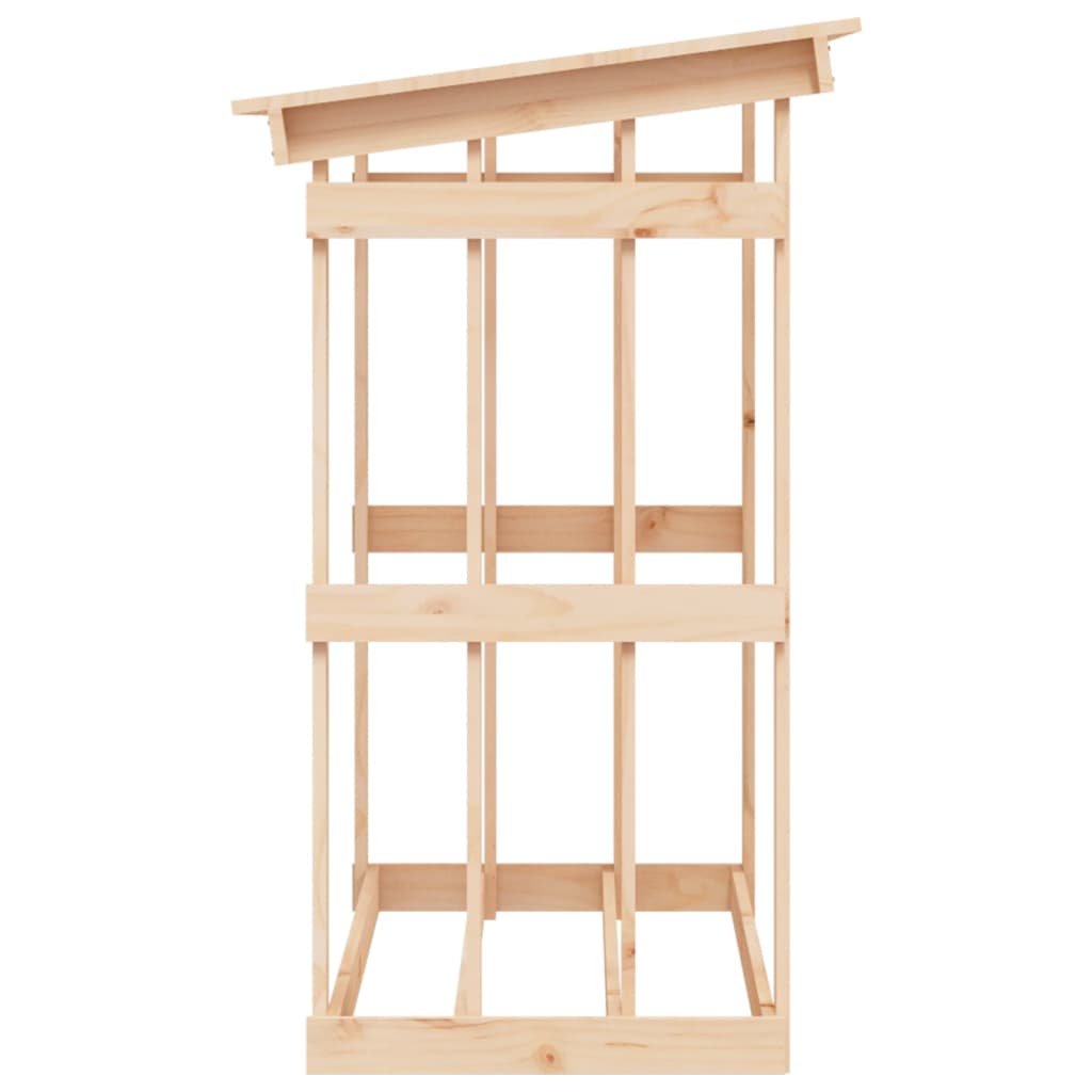 vidaXL Haardhoutrek 108x64,5x109 cm massief grenenhout - Aashly