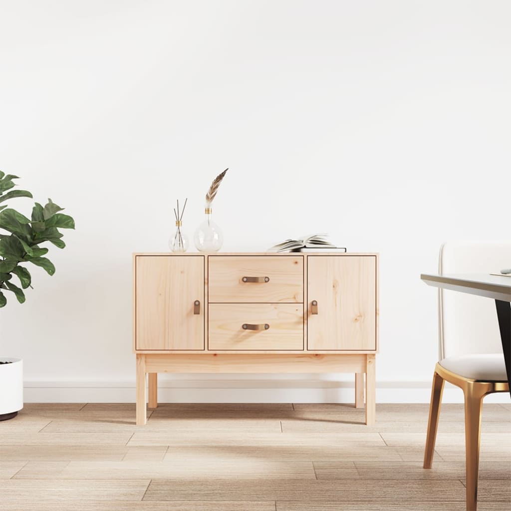 vidaXL Dressoir 110x40x78 cm massief grenenhout - Aashly
