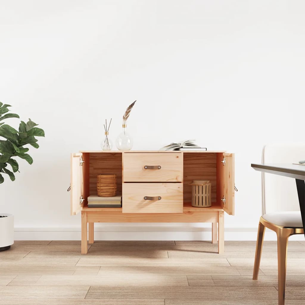 vidaXL Dressoir 110x40x78 cm massief grenenhout - Aashly
