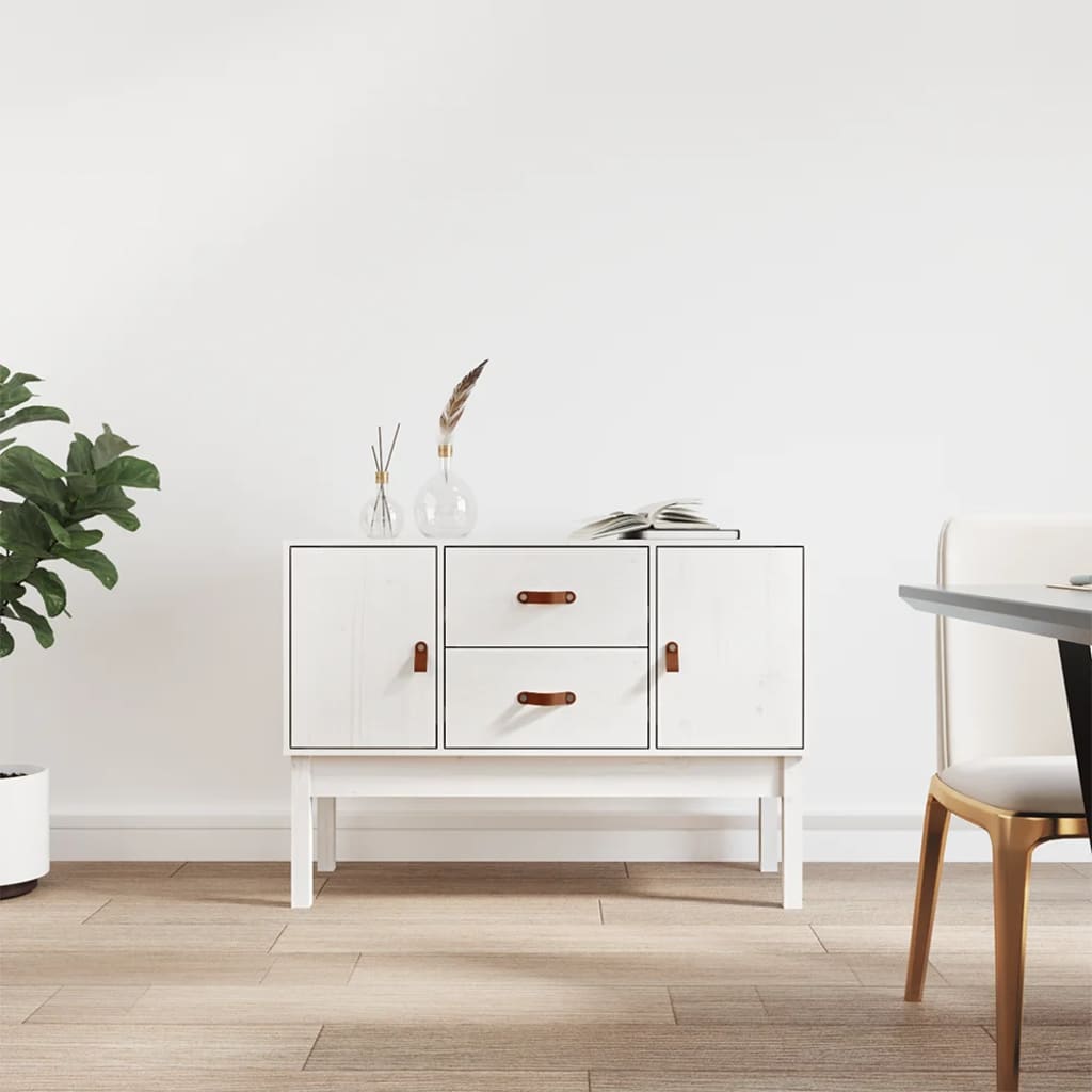 vidaXL Dressoir 110x40x78 cm massief grenenhout - Aashly