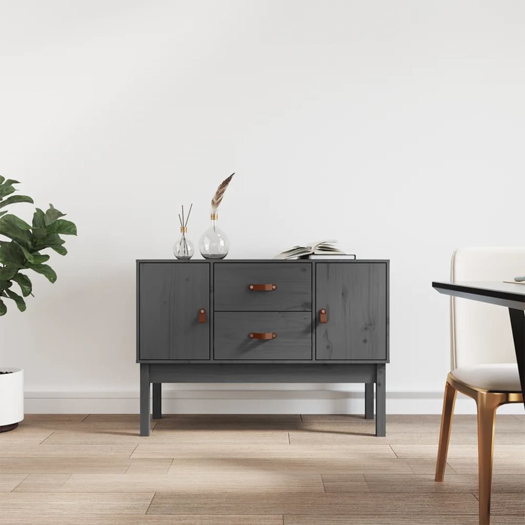 vidaXL Dressoir 110x40x78 cm massief grenenhout - Aashly