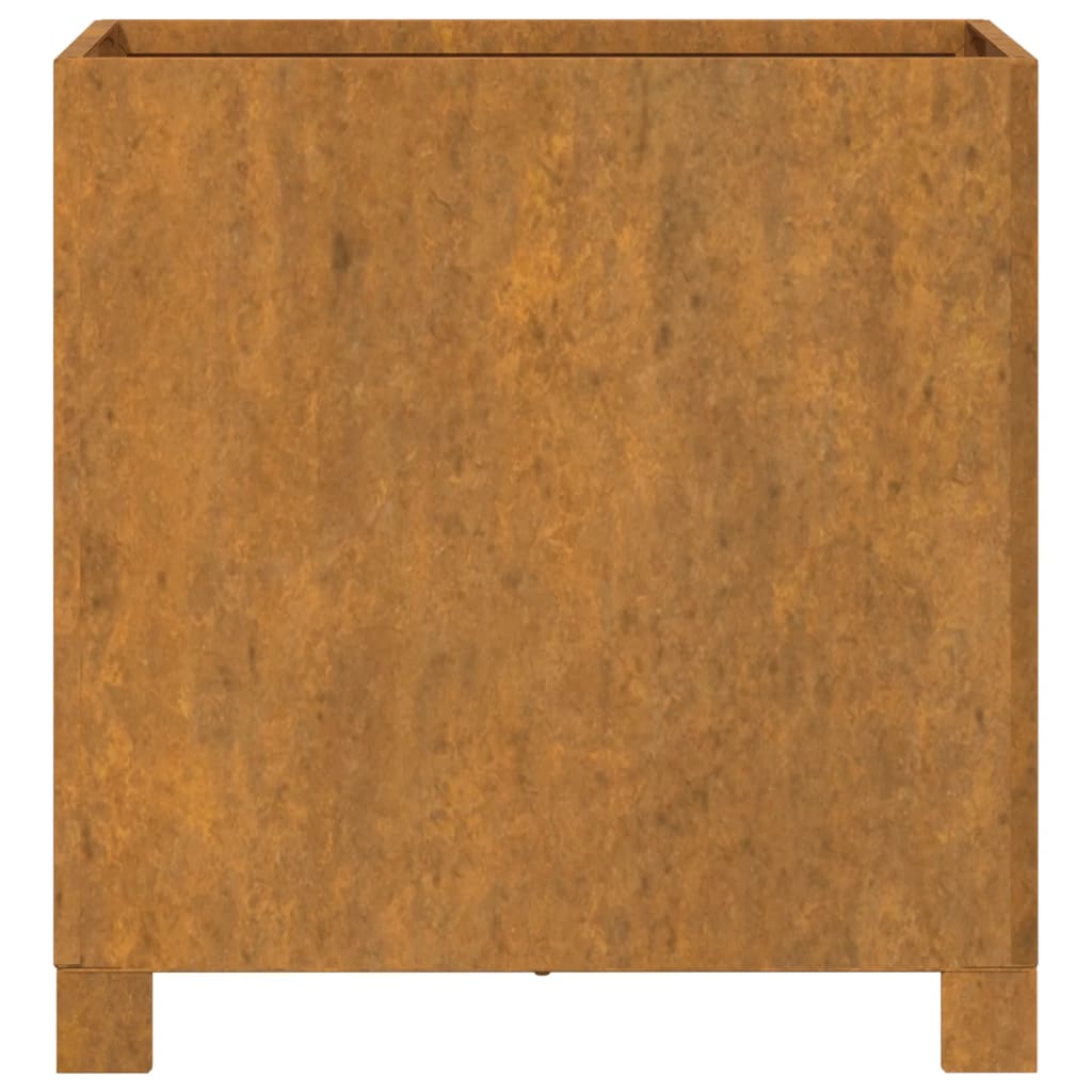 vidaXL Plantenbakken met poten 2 st roestig 42x40x43 cm cortenstaal - Aashly