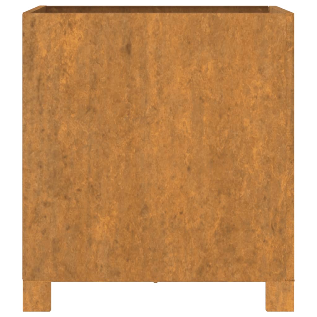 vidaXL Plantenbakken met poten 2 st roestig 42x40x43 cm cortenstaal - Aashly