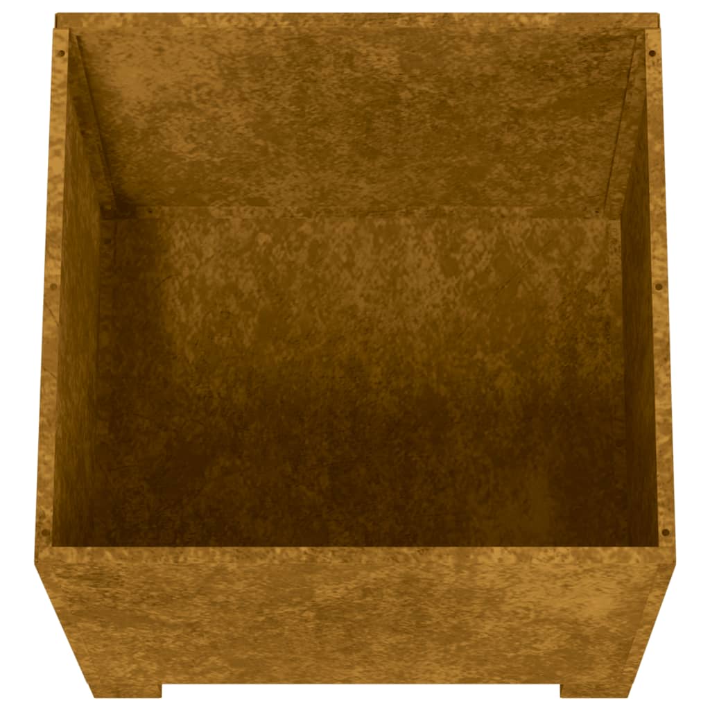 vidaXL Plantenbakken met poten 2 st roestig 42x40x43 cm cortenstaal - Aashly