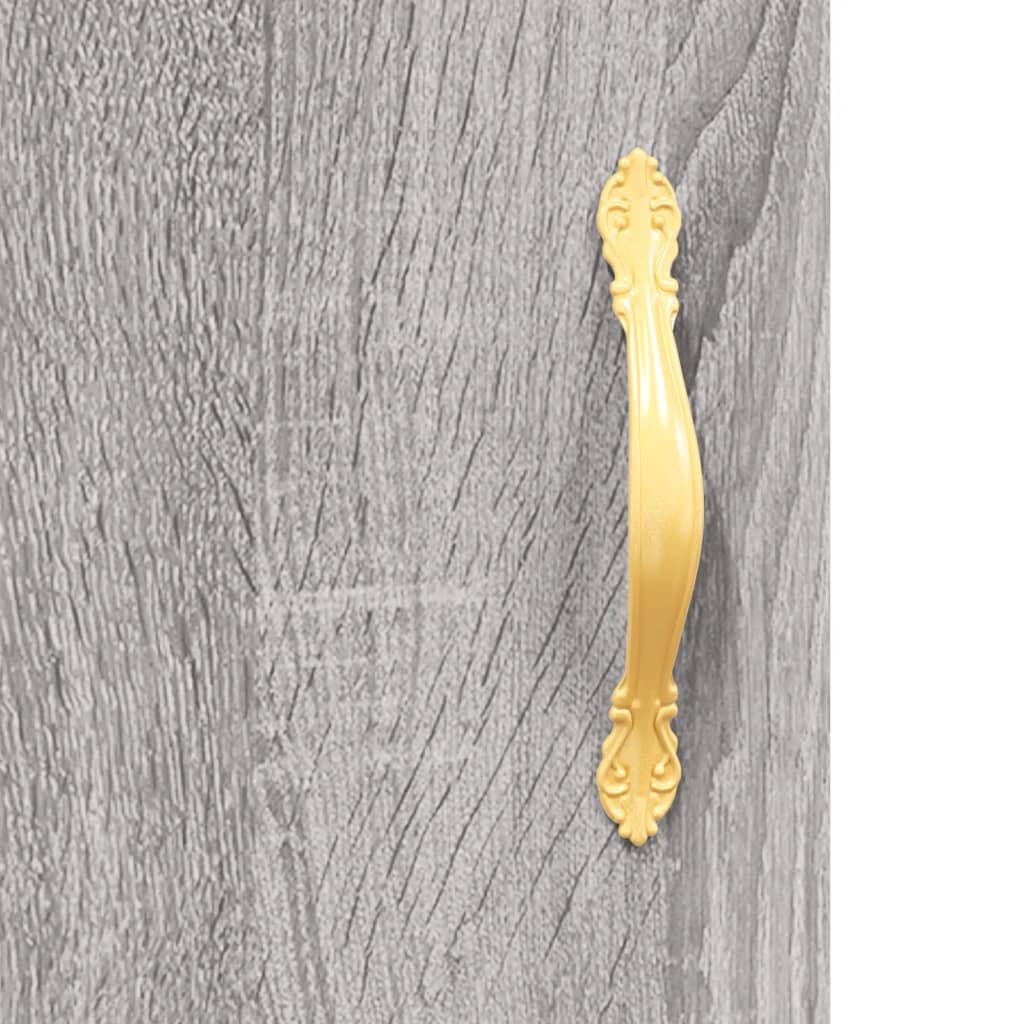 vidaXL Dressoir 69,5x34x90 cm bewerkt hout wit - Aashly