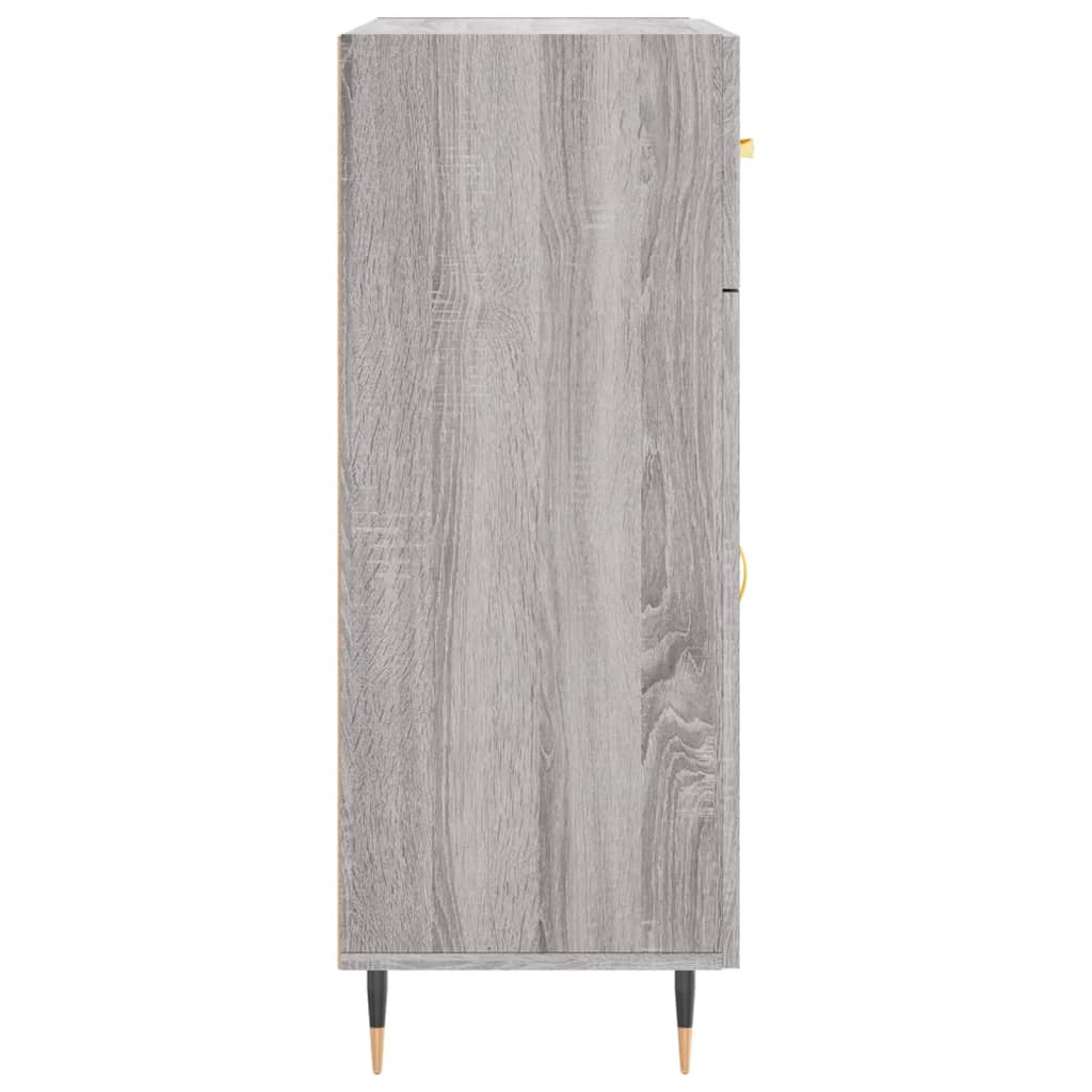 vidaXL Dressoir 69,5x34x90 cm bewerkt hout wit - Aashly