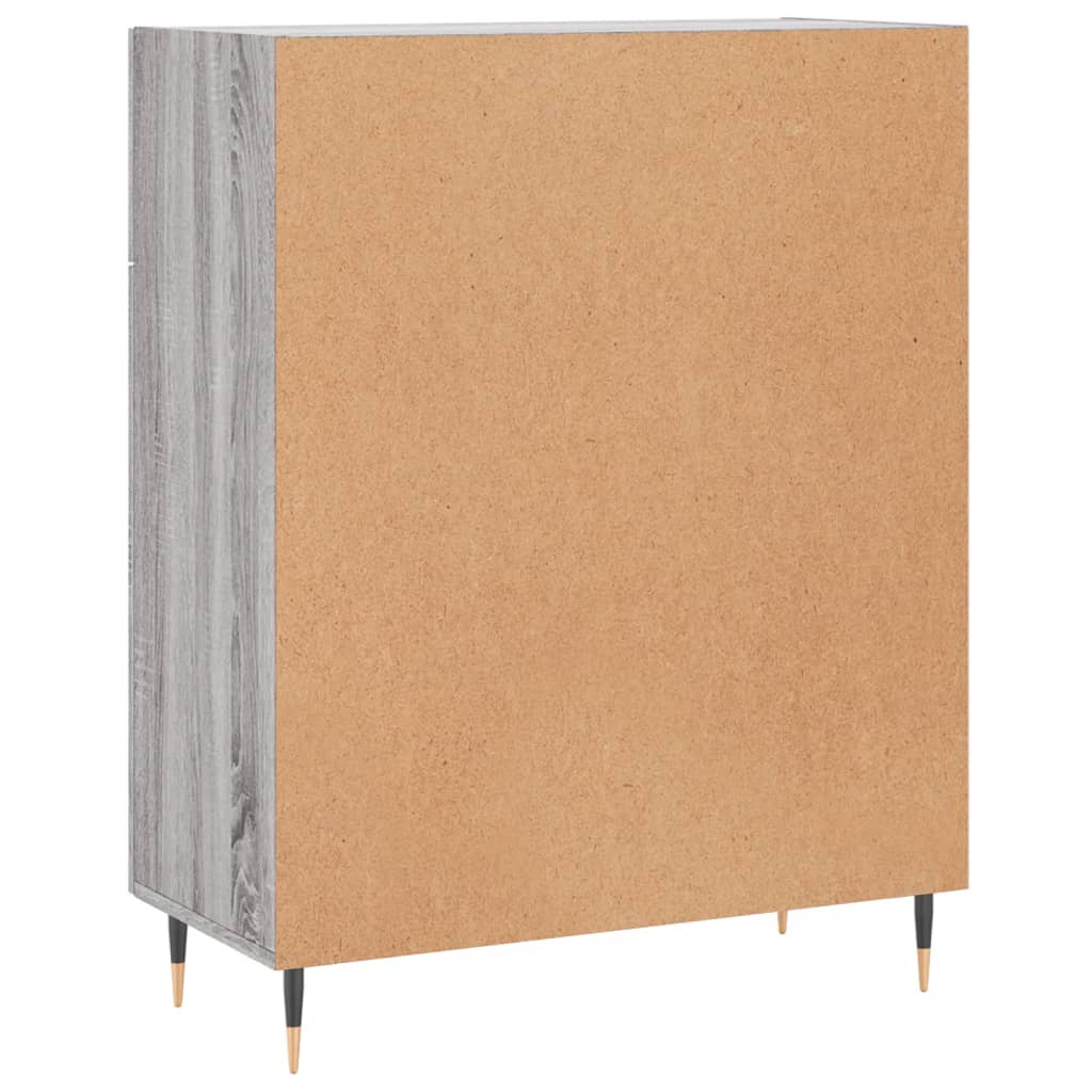 vidaXL Dressoir 69,5x34x90 cm bewerkt hout wit - Aashly