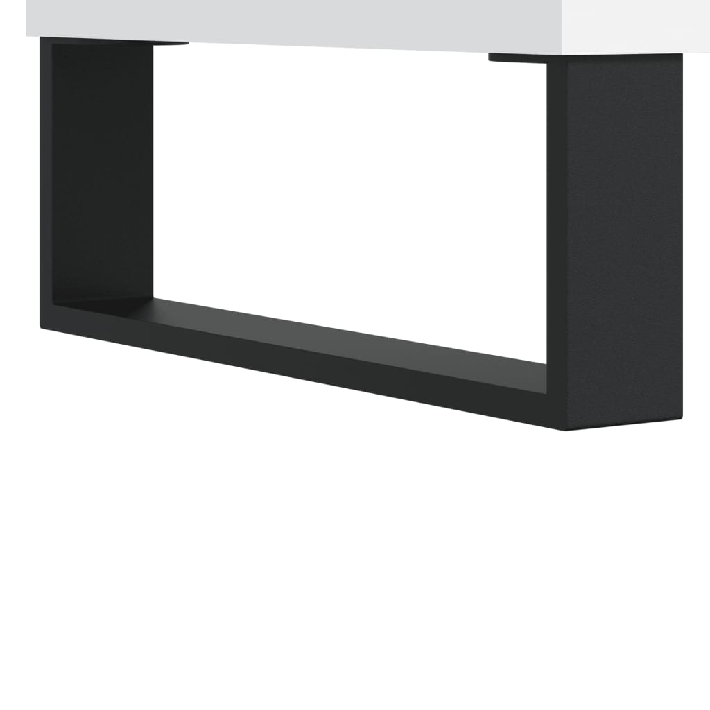 vidaXL Dressoir 69,5x34x90 cm bewerkt hout wit - Aashly