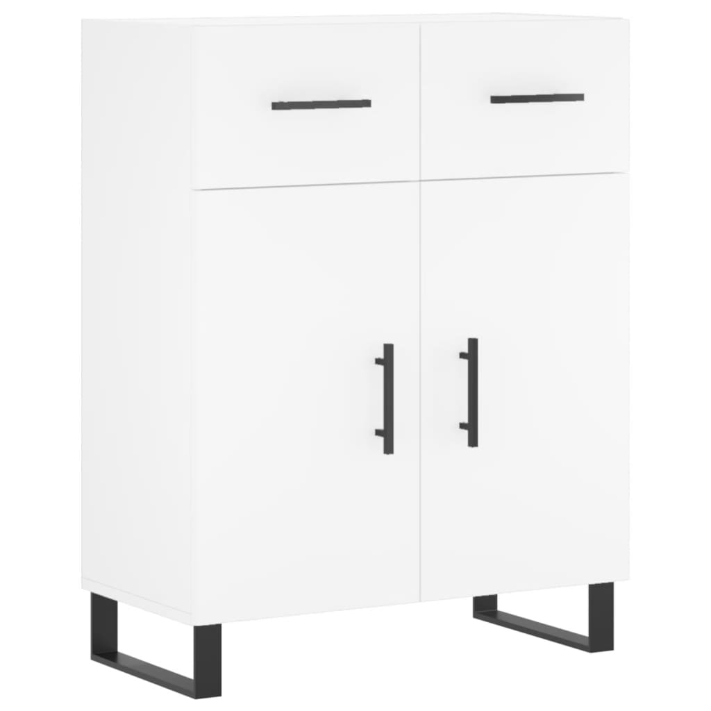 vidaXL Dressoir 69,5x34x90 cm bewerkt hout wit - Aashly