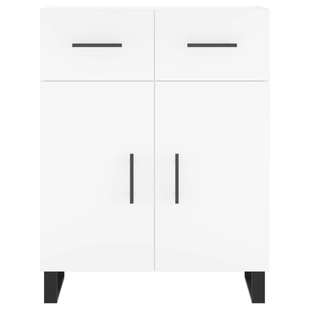 vidaXL Dressoir 69,5x34x90 cm bewerkt hout wit - Aashly