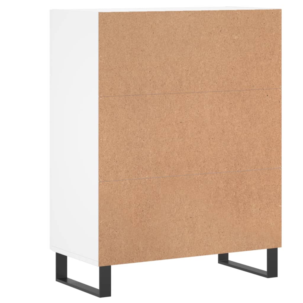 vidaXL Dressoir 69,5x34x90 cm bewerkt hout wit - Aashly