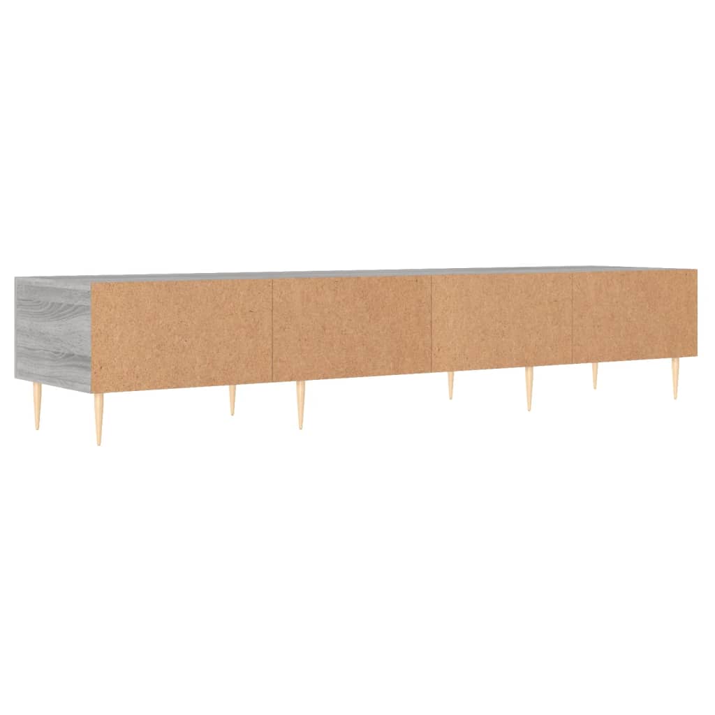 vidaXL Tv-meubel 150x36x30 cm bewerkt hout hoogglans wit