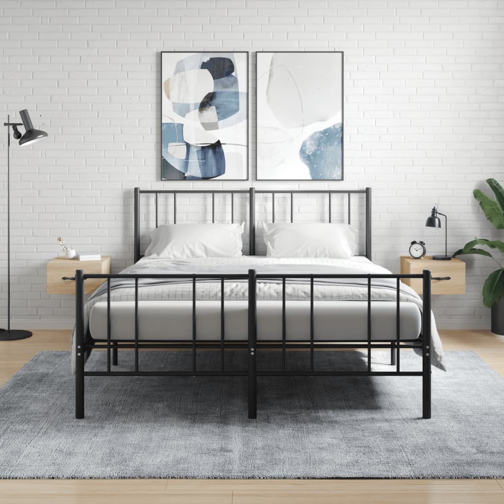 vidaXL Nachtkastjes 2 st wandgemonteerd 35x35x20 cm hoogglans wit - Aashly