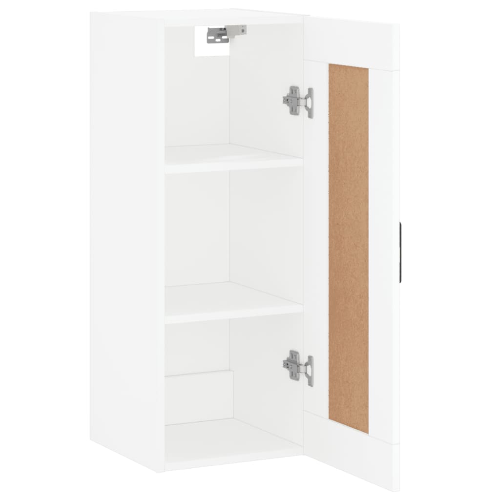 vidaXL Wall Cabinet 34.5x34x90 cm Finished Wood White