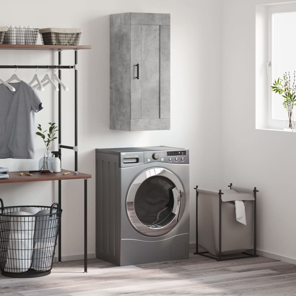 vidaXL Wall Cabinet 34.5x34x90 cm Finished Wood White