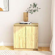 vidaXL Bijzetkast 60x36x65 cm massief grenenhout wit