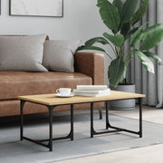 vidaXL Salontafel 90x50x35 cm bewerkt hout sonoma eikenkleurig