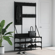 vidaXL Clothes rack with shoe rack 100x40x184 cm brown oak color