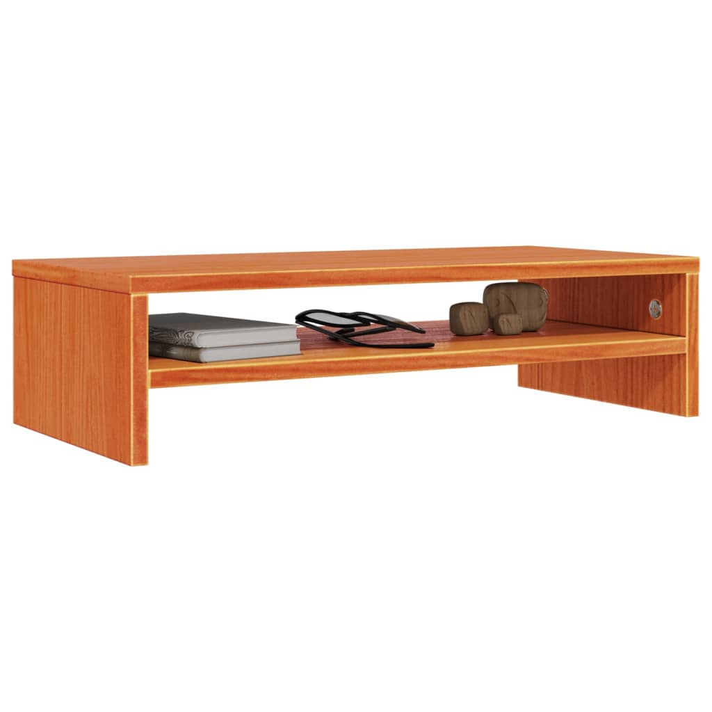 vidaXL Monitorstandaard 50x24x13 cm massief grenenhout