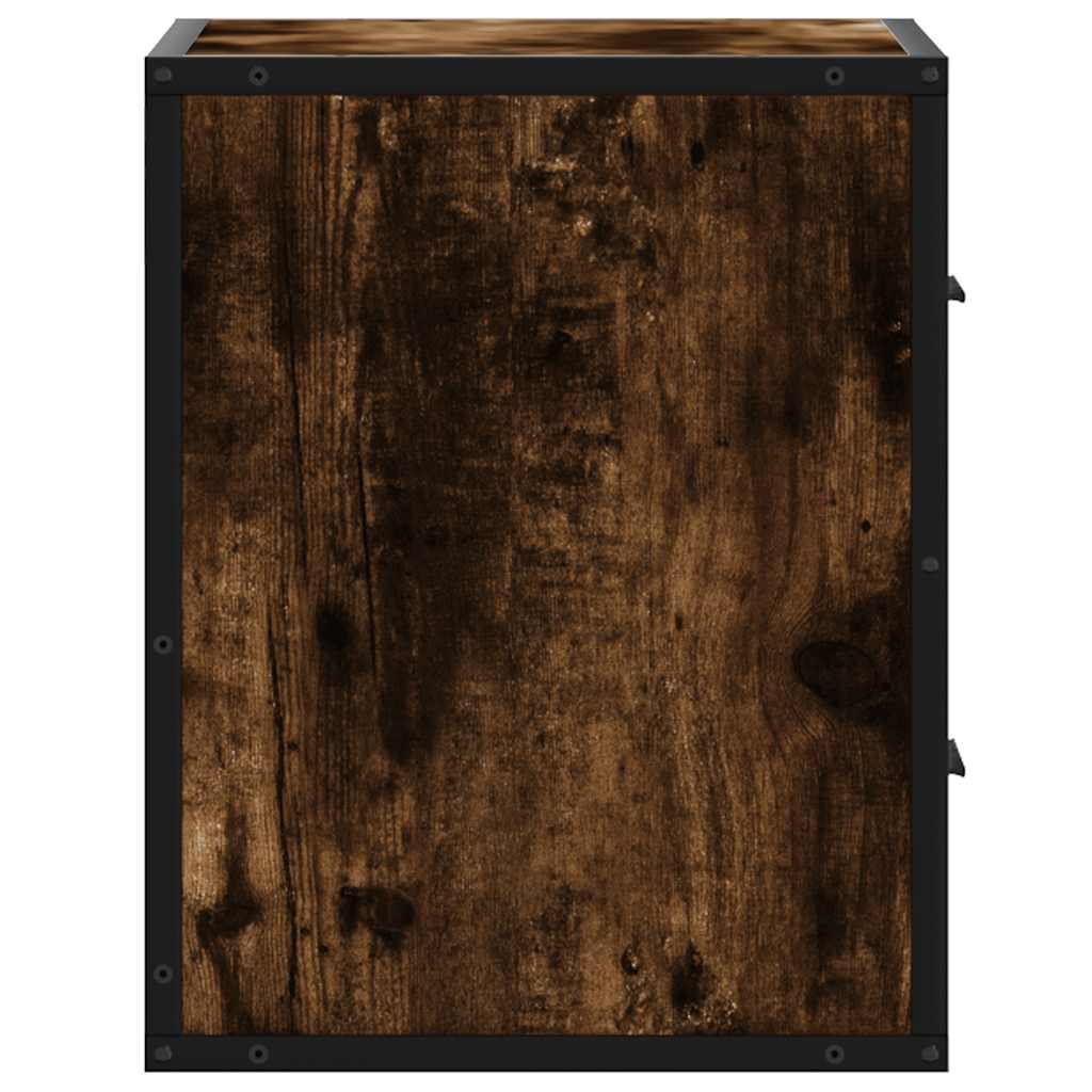 vidaXL Nachtkastjes 2st wandgemonteerd 40x31x39,5cm grijs sonoma eiken - Aashly