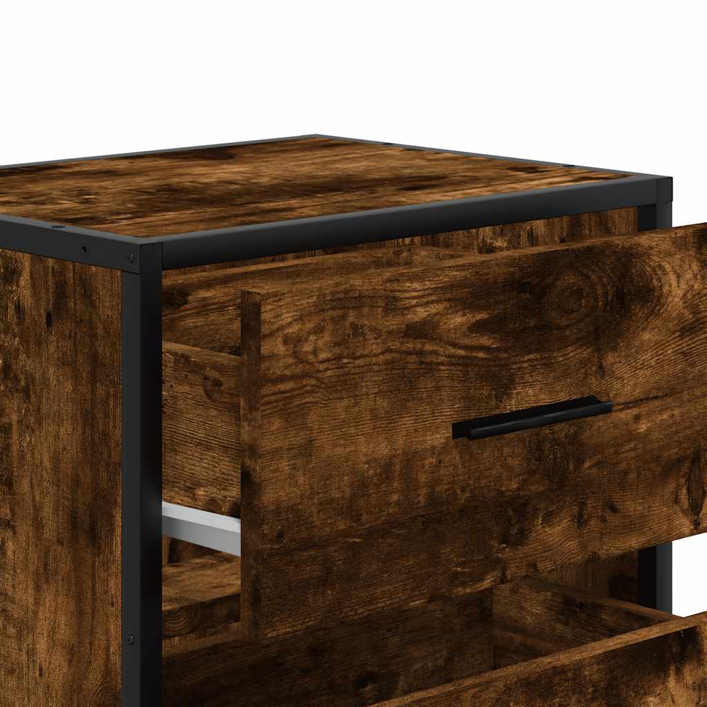 vidaXL Nachtkastjes 2st wandgemonteerd 40x31x39,5cm grijs sonoma eiken - Aashly