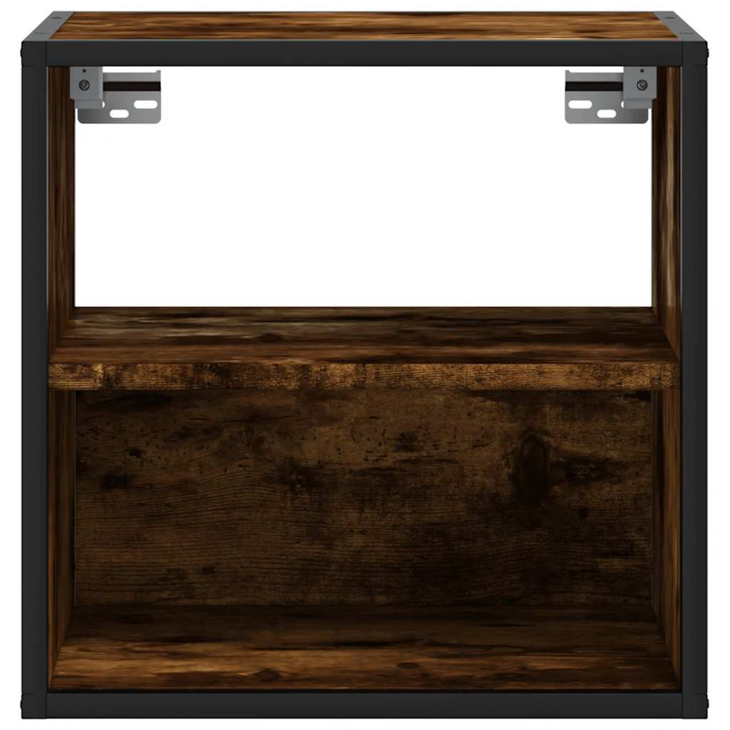vidaXL Nachtkastje wandgemonteerd 40x31x39,5cm grijs sonoma eikenkleur - Aashly