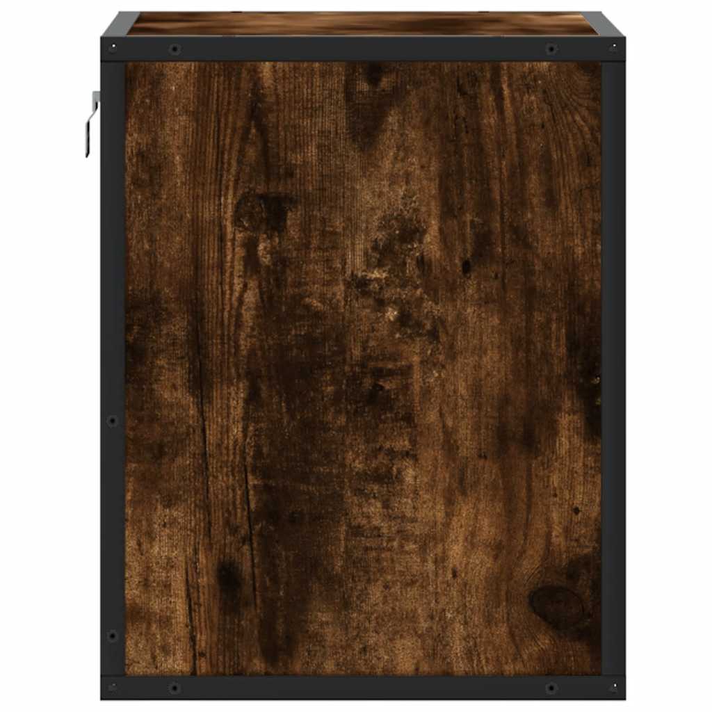 vidaXL Nachtkastje wandgemonteerd 40x31x39,5cm grijs sonoma eikenkleur - Aashly