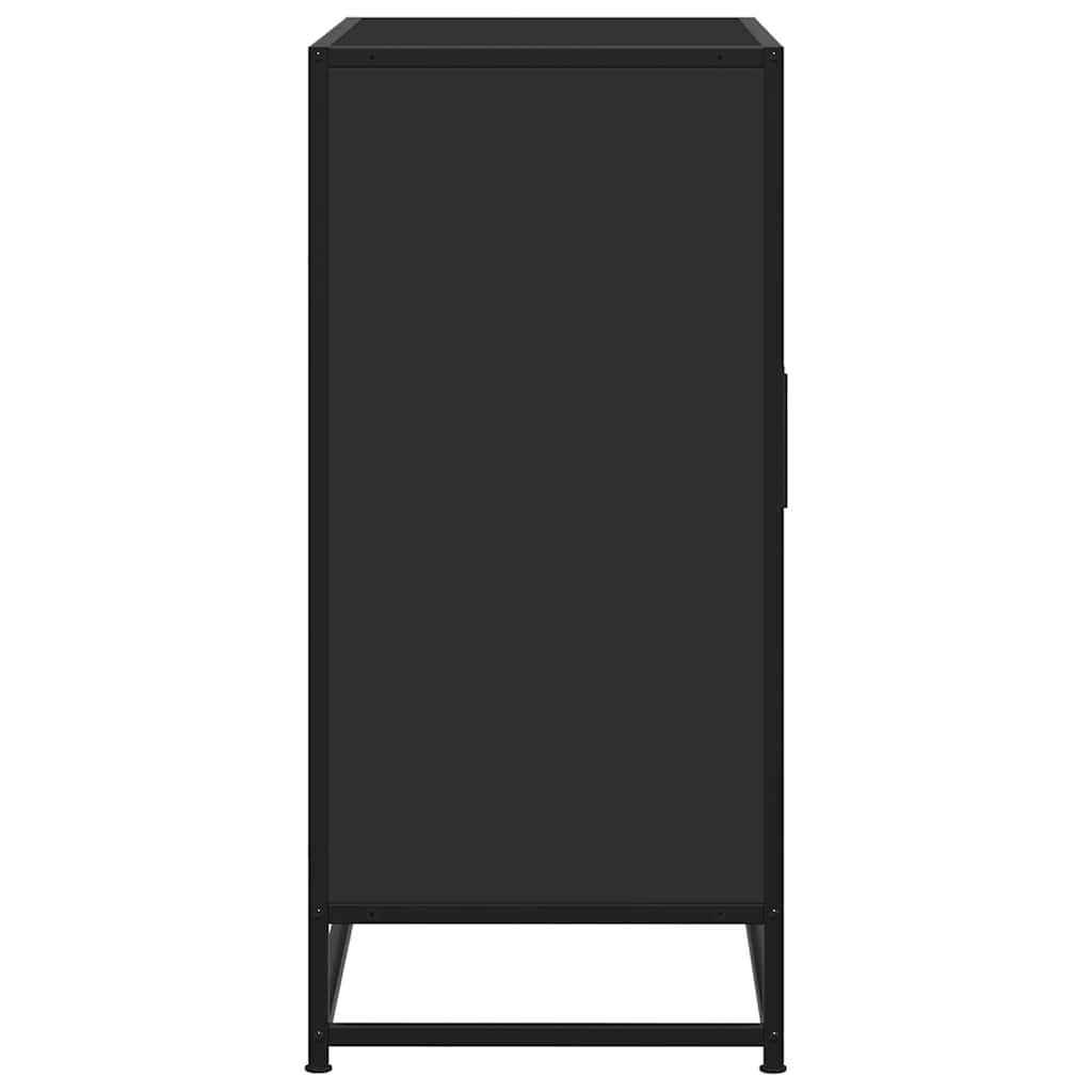 vidaXL Dressoir 68x35x76 cm bewerkt hout en metaal sonoma eikenkleur - Aashly