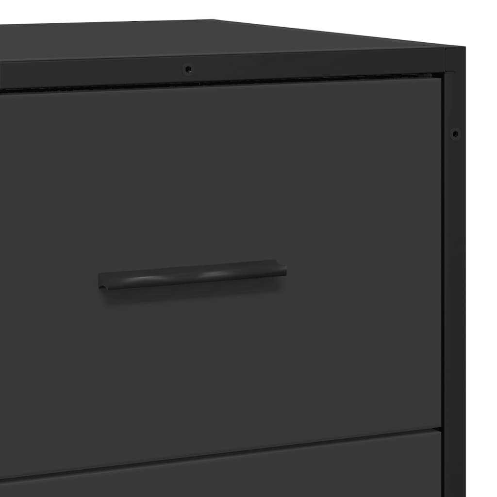 vidaXL Dressoir 68x35x76 cm bewerkt hout en metaal sonoma eikenkleur - Aashly