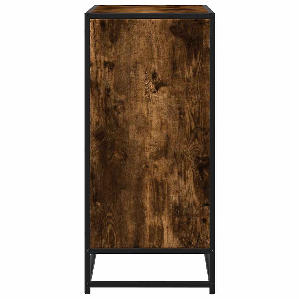 vidaXL Dressoir 68x35x76 cm bewerkt hout zwart - Aashly