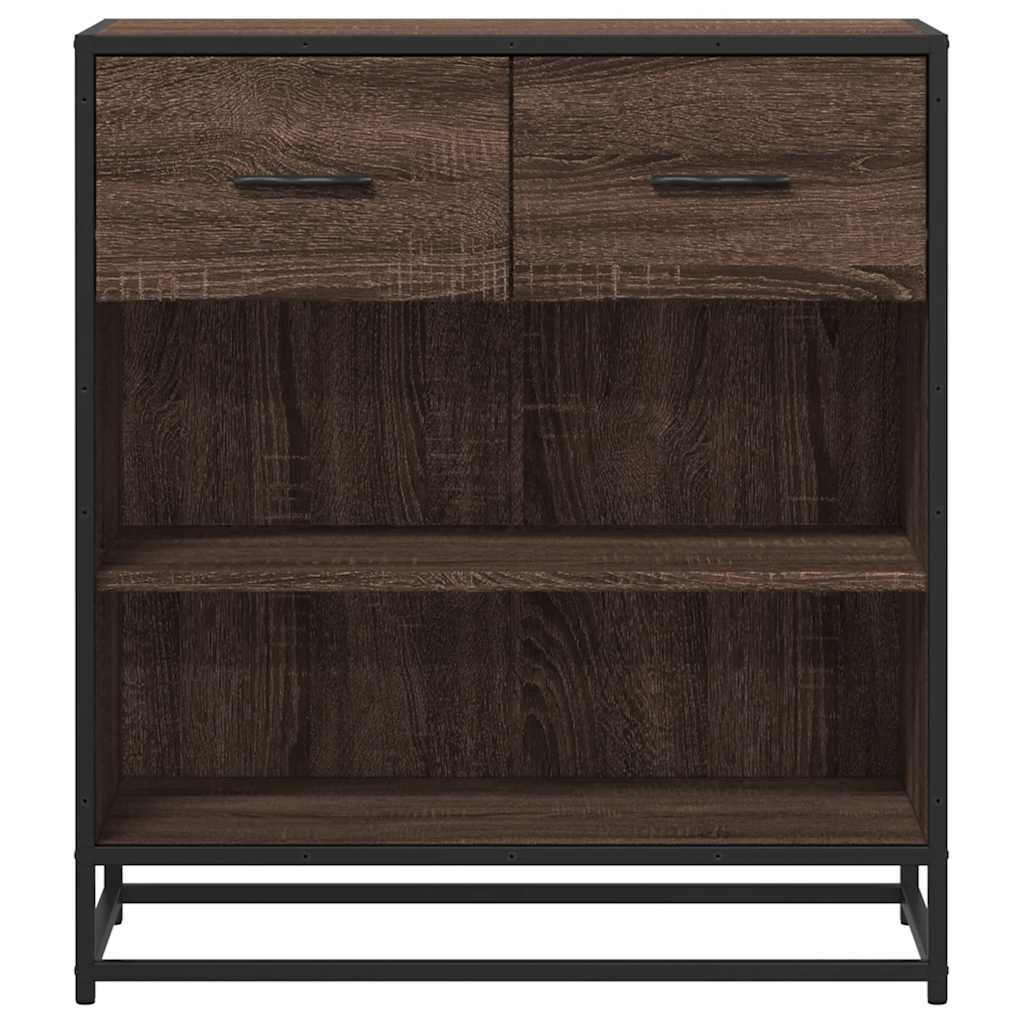 vidaXL Dressoir 68x35x76 cm bewerkt hout sonoma eikenkleurig - Aashly