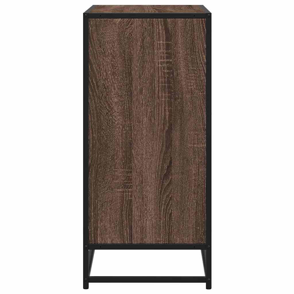vidaXL Dressoir 68x35x76 cm bewerkt hout sonoma eikenkleurig - Aashly