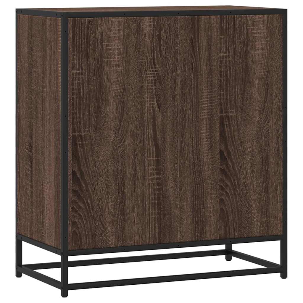 vidaXL Dressoir 68x35x76 cm bewerkt hout sonoma eikenkleurig - Aashly