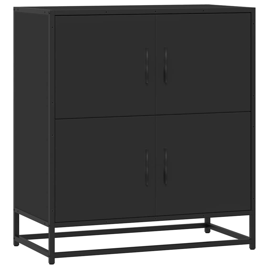 vidaXL Dressoir 68x35x76 cm bewerkt hout gerookt eikenkleurig - Aashly