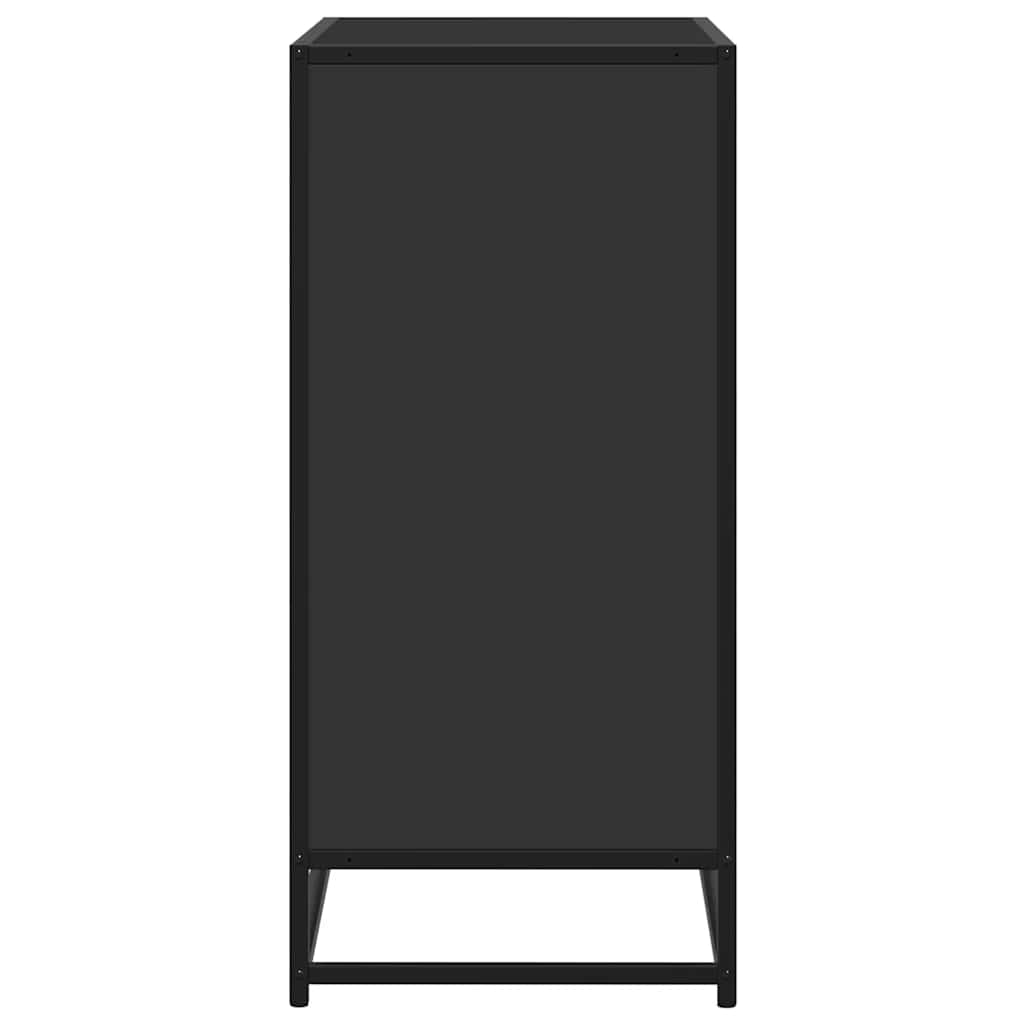 vidaXL Dressoir 68x35x76 cm bewerkt hout gerookt eikenkleurig - Aashly
