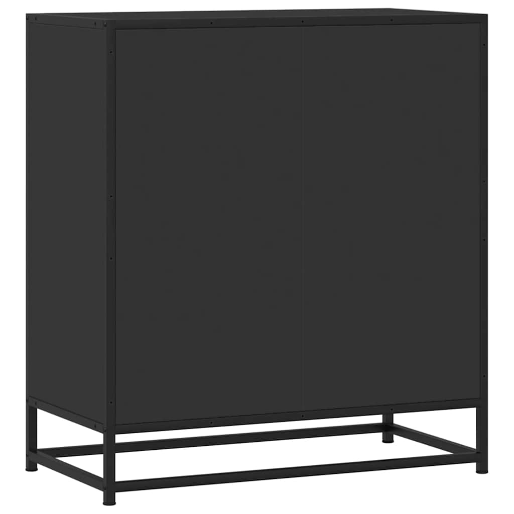 vidaXL Dressoir 68x35x76 cm bewerkt hout gerookt eikenkleurig - Aashly